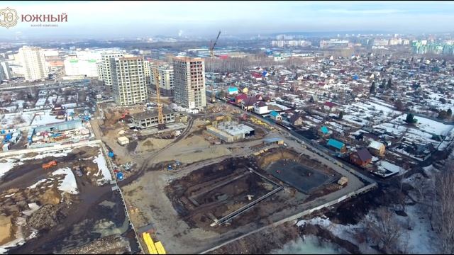 Аэросъемка ЖК "Южный". Март 2019 г. ИФК "Мера "