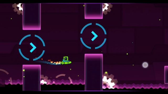 Играю в игру под названием Geometry Dash
