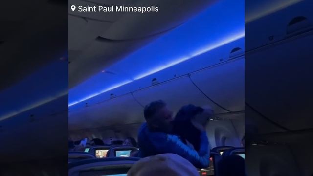 🇺🇸 Посмотрите, как на борту рейса Delta Air Lines из Сент-Пола в Мэдисон царит хаос после того,...
