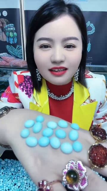 2025-0529-01 Showcase My Jewelry Natural Mineral Turquoise Gold Jewelry