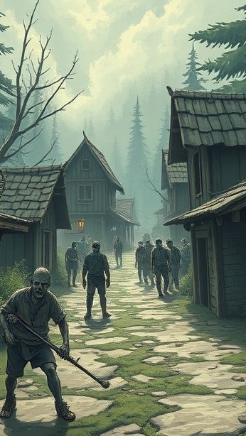 пов:я лутаю зомби деревню