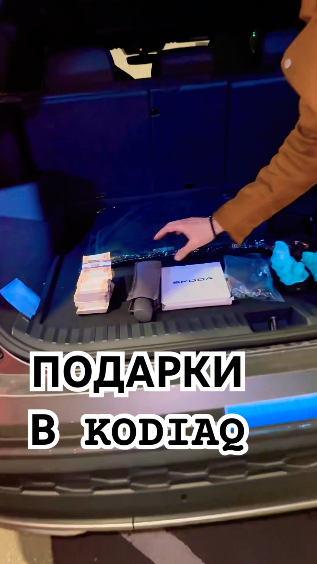 SKODA заботиться о своих клиентах. В новом KODIAQ багажник подарков #skoda #kodiaq #skodakodiaq
