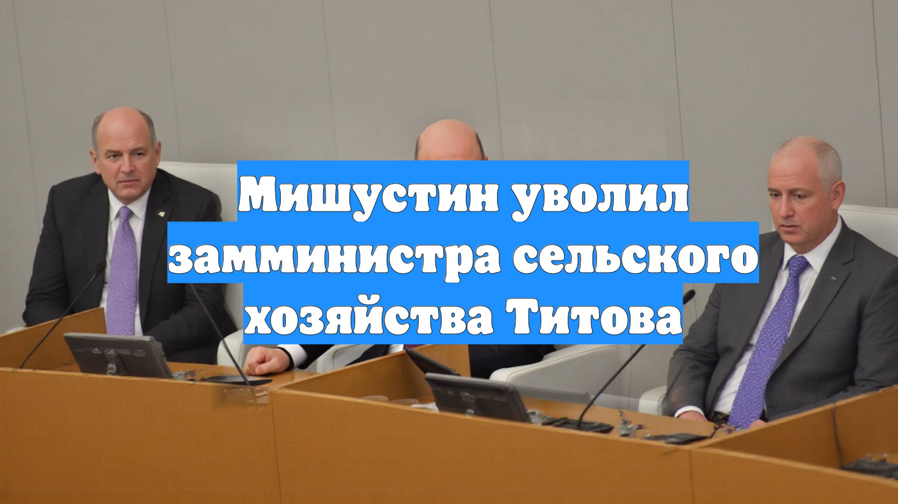 Мишустин уволил замминистра сельского хозяйства Титова
