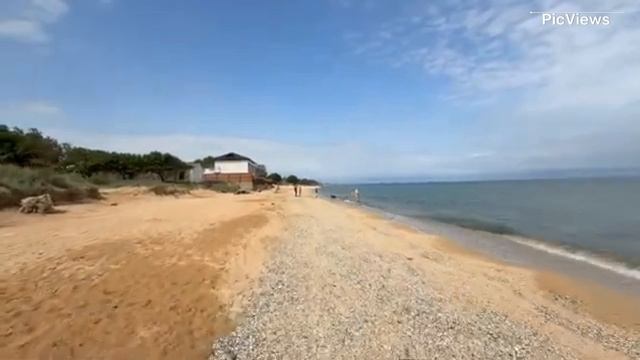 Голубицкая Азовское море Темрюкский район сегодня 29 мая 2025. Пляж, погода и море