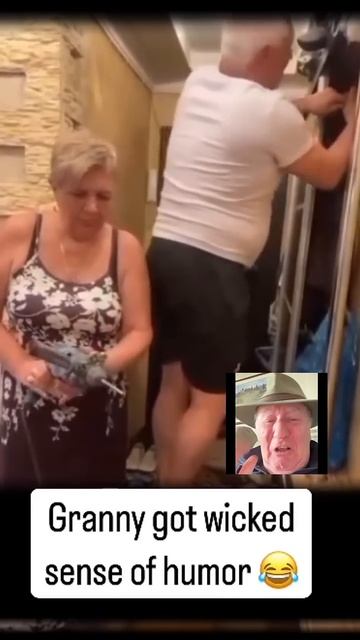 Granny’s Wicked Sense of Humour Strikes Again—Grandpa Just Wanted to Use the Drill! 😂🛠️
