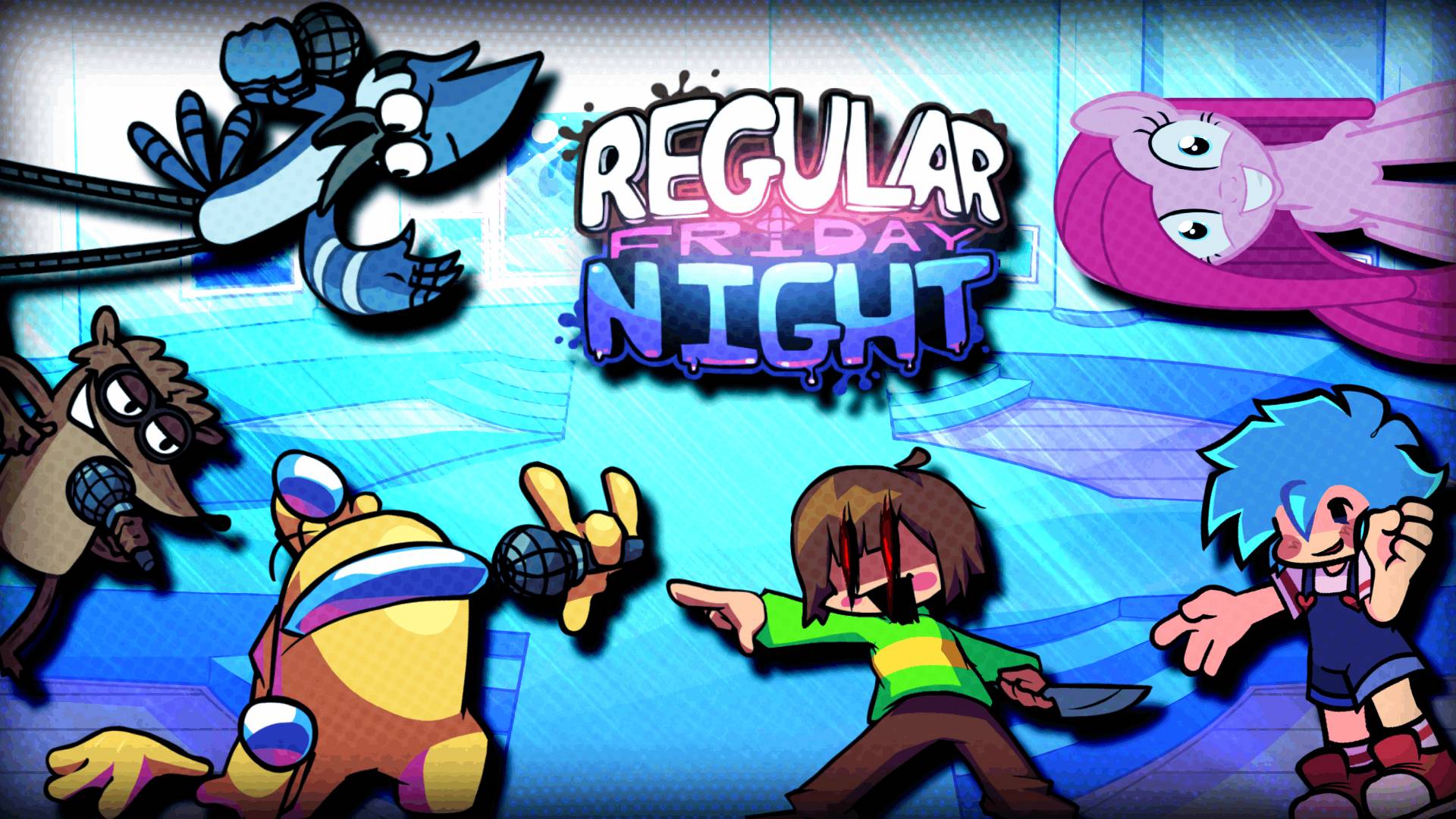Моды FNF: 🧢 BiSide 🎉 Pinkie Pie's Party Turmoil 🦝 Regular Friday Night 🔪 D'lowing MOD