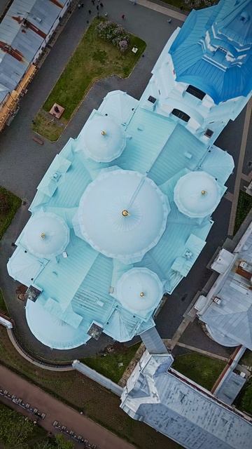 ⛪️Валаам. Собор Преображения Господня в Валаамском монастыре с высоты птичьего полёта. #валаам