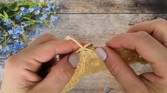 Ажурный узор спицами "Мелкие листики"