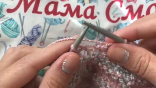 Кирпичики, вяжем спицами узор