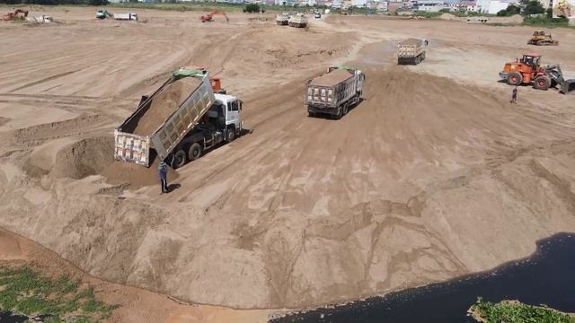 Строительство, засыпка, планировка песком