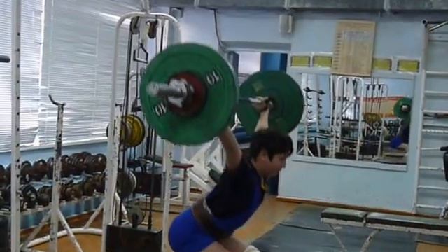 Тяжёлая атлетика  Мезенцев Алексей, 12 лет, вк 62 Рывок 50