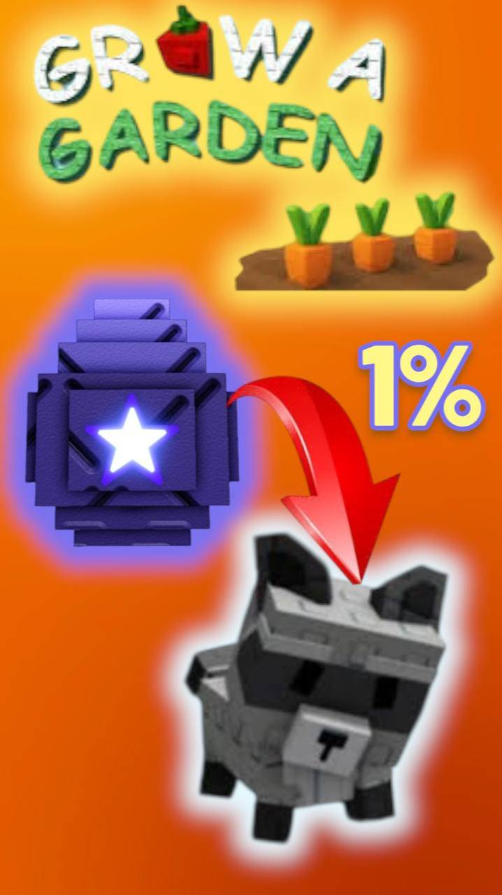 Grow a Garden Raccoon ЕНОТ ВЫРАСТИ САД #roblox #роблокс #growagarden #growgarden #топ #grow #garden