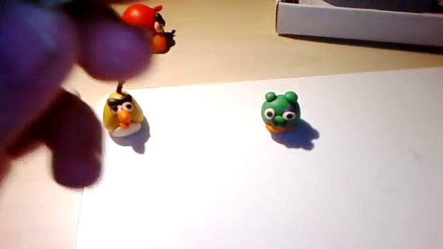Мои фигурки из энгри бердс из пластилина