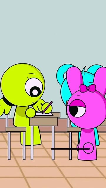 Спрунки Тройной обман  по математике#sprunki #shorts #animation