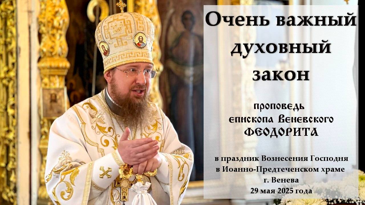 "Очень важный духовный закон". Епископ Венёвский Феодорит.