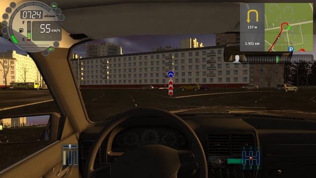 314) City Car Driving 1.811 км Восточная - Архитектурная 2.239 км Гоголя - Спортивная