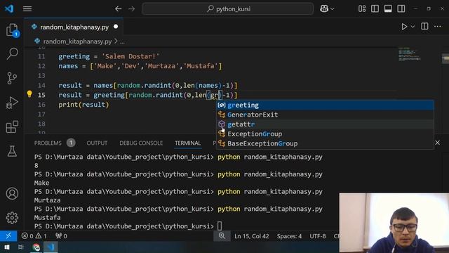 Python-дағы дайын модуль – random модулі | Қазақша Python курсы