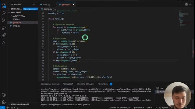 Python для номинации Middle/Senior - "Создание игры" - 2 часть