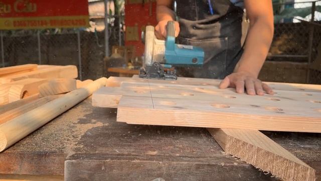 Creative Woodworking Project: How To Build A Smart Folding Table Combined With A Convenient Handcart