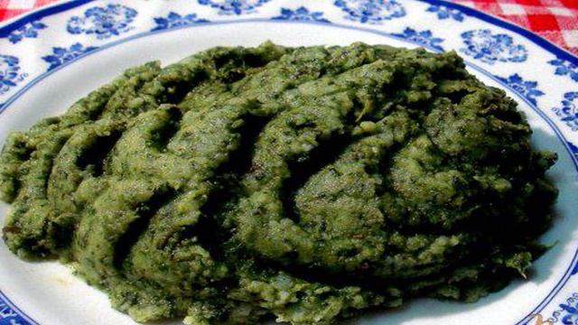Картофельно-шпинатное пюре