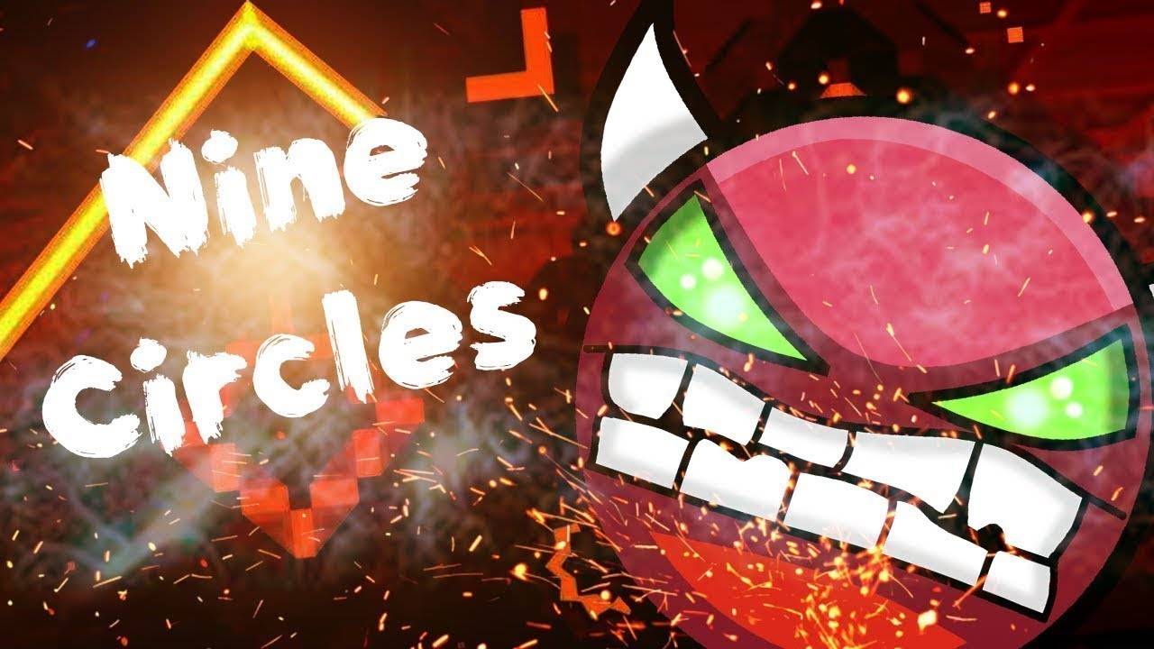 Geometry Dash NINE CIRCLES Геометри Деш ДЕВЯТЬ КРУГОВ BY ZOBROS