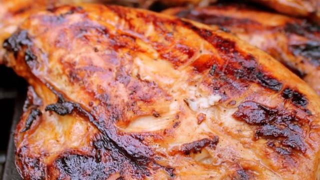 Карамелизированный рис с курицей