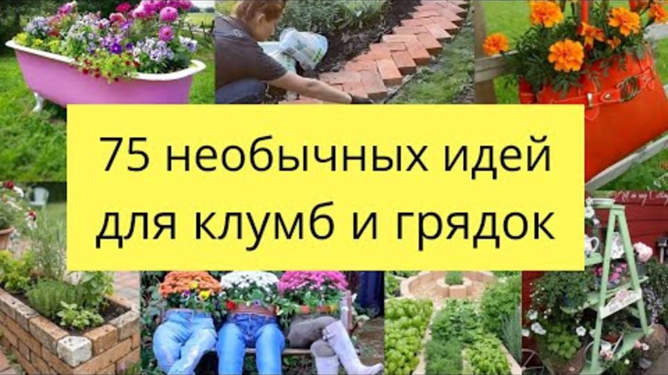 ЭТИ 75 ИДЕЙ ДЛЯ КЛУМБ ВЗОРВАЛИ ИНТЕРНЕТ! 🌸 (Даже соседи будут завидовать!)