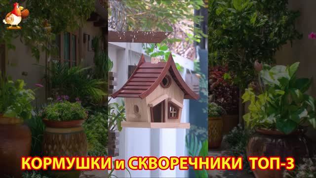 Кормушки и скворечники своими руками для птиц ТОП-3 (19) 🪚🪛🔨 Идеи для дачи и сада пошагово ❣️