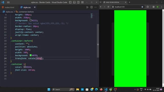 CSS Border Animation Effect Tutorial | Эффект анимации границы CSS