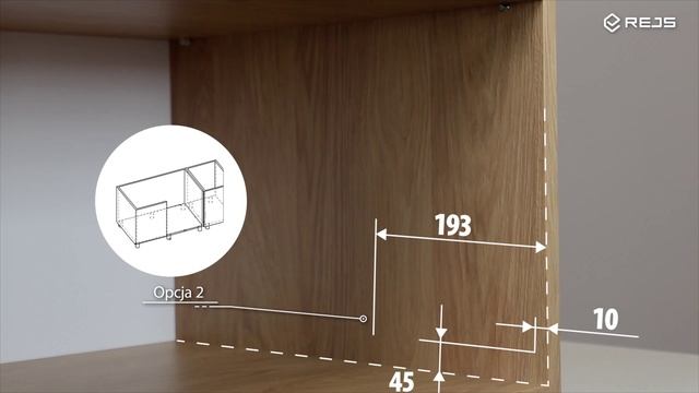 Видеоинструкция по монтажу поворотно-выдвижных механизмов REJS Optima Ergo в корпус 1000 мм