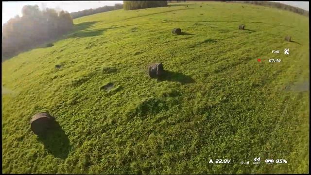 FPV 5 дюймов O3 Air Unit. неLiftoff: Strawbery Bales в русском поле.