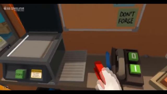 VR ПРИКОЛЫ 2ой день работы в офисе VR Job Simulator 720p