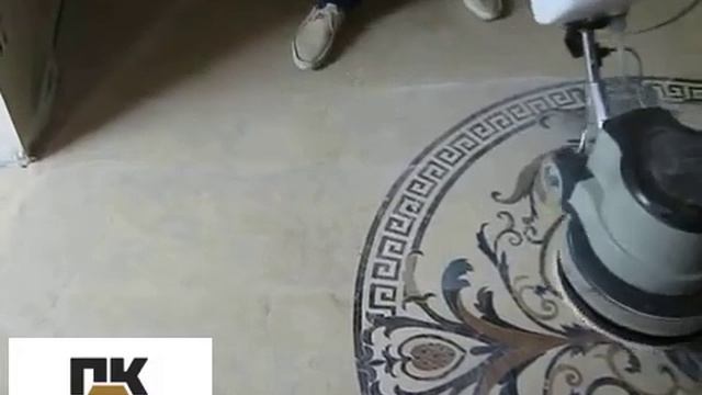 Кристаллизация мраморного панно и пола - ПРОМКАМЕНЬ