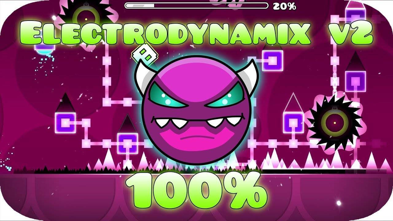 Geometry Dash ЕЛЕКТРОДИНАМИЧЕСКАЯСМЕСЬ ВЕРСИЯ 2 Геометри Деш ELECTRODYNAMIX V2
