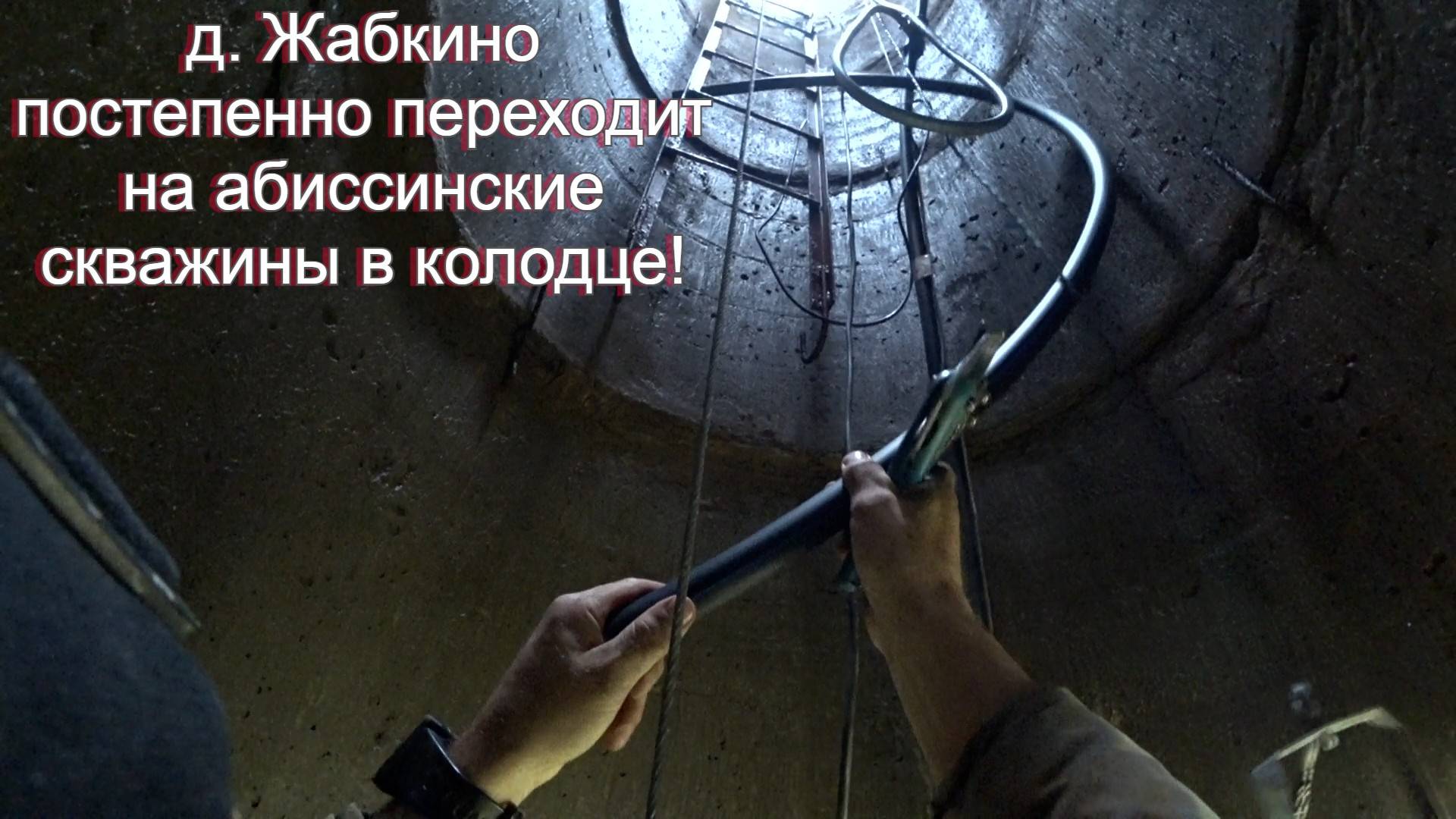 Жабкино постепенно переходит на абиссинки в колодцах!