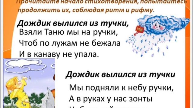 Урок русского языка Рифма 2 класс