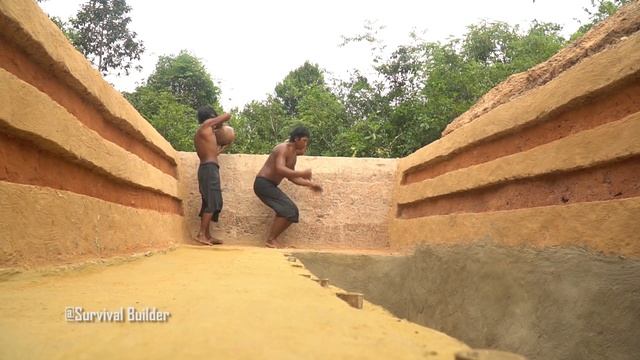 Building The Most Tunnel Swimming Pools Underground And Marble Bowling