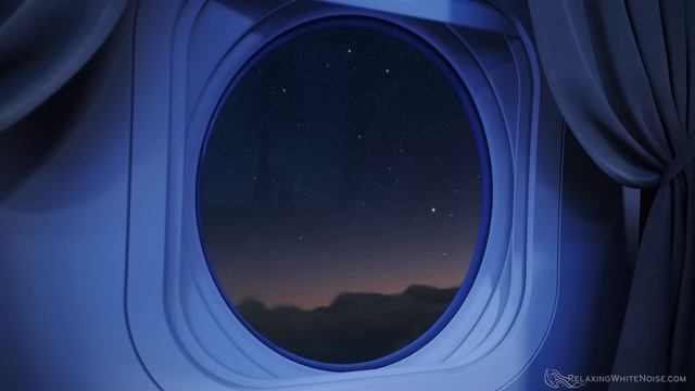 Airplane White Noise to Sleep | Private Jet Night Flight