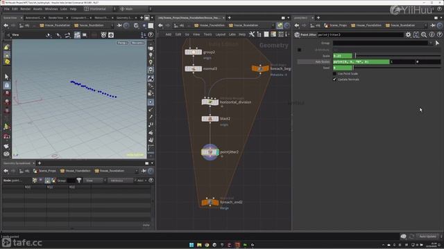 64 House foundation construction