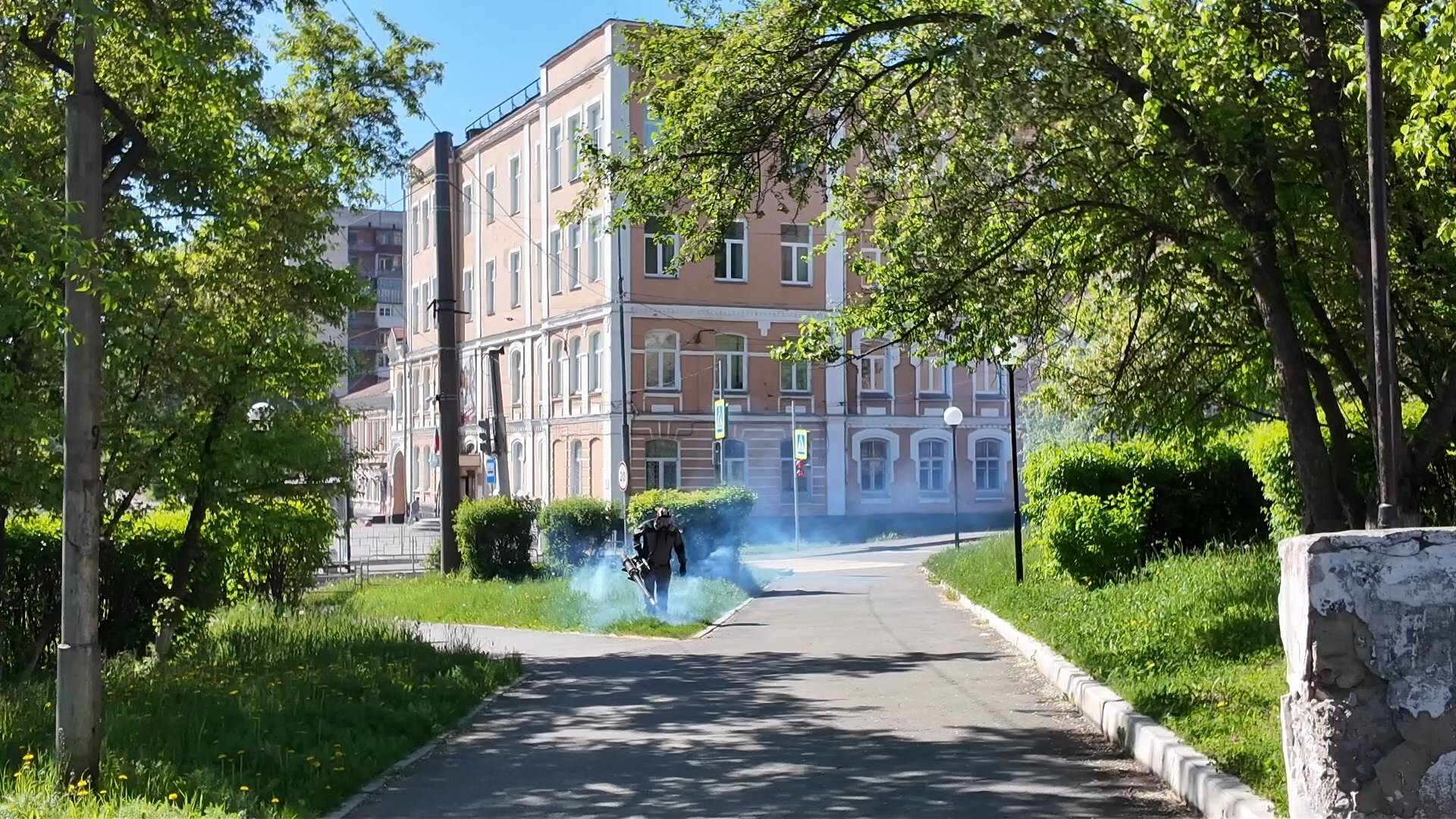 В городе стартовал второй этап обработки от клещей