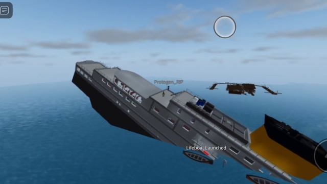 Корабль тонет под грустную музыку, ROBLOX.