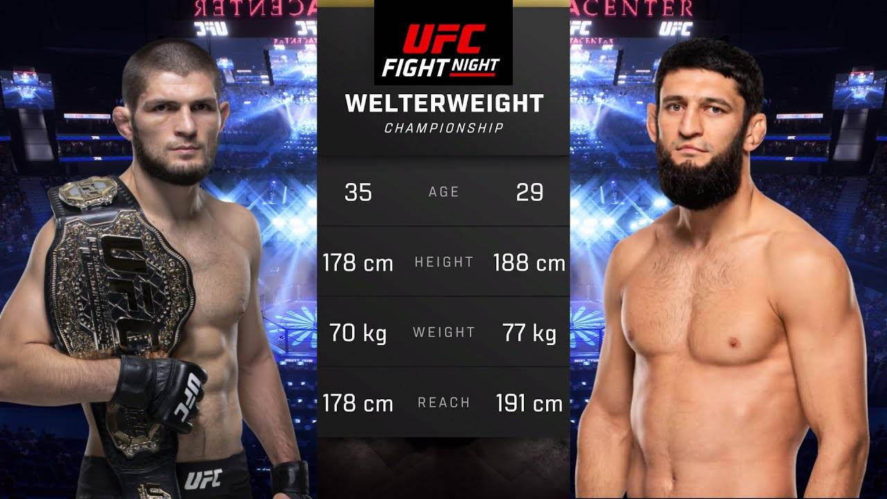 Хабиб Нурмагомедов против Хамзата Чимаева Полный бой - UFC 5
