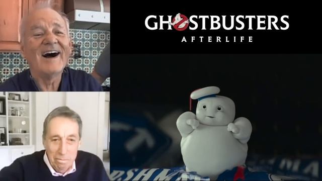 Охотники за привидениями Наследники Ghostbusters Afterlife - Билл Мюррей реагирует на сцену с Мини-П