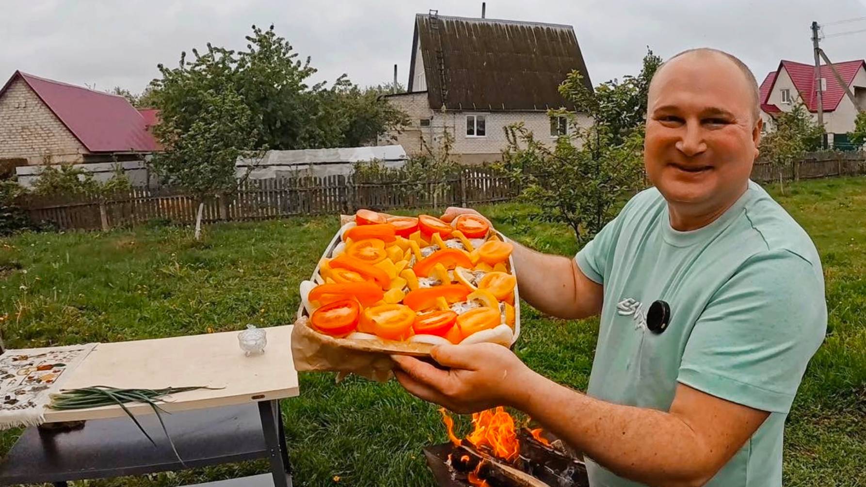 Как приготовить карпа с картошкой и овощами на костре просто и вкусно!