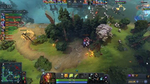 Мира на ВРке саппорте! - Mira Windranger 7.36 DOTA 2