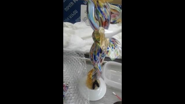 Разрушеная фигурка из муранского стекла "Коломбина"