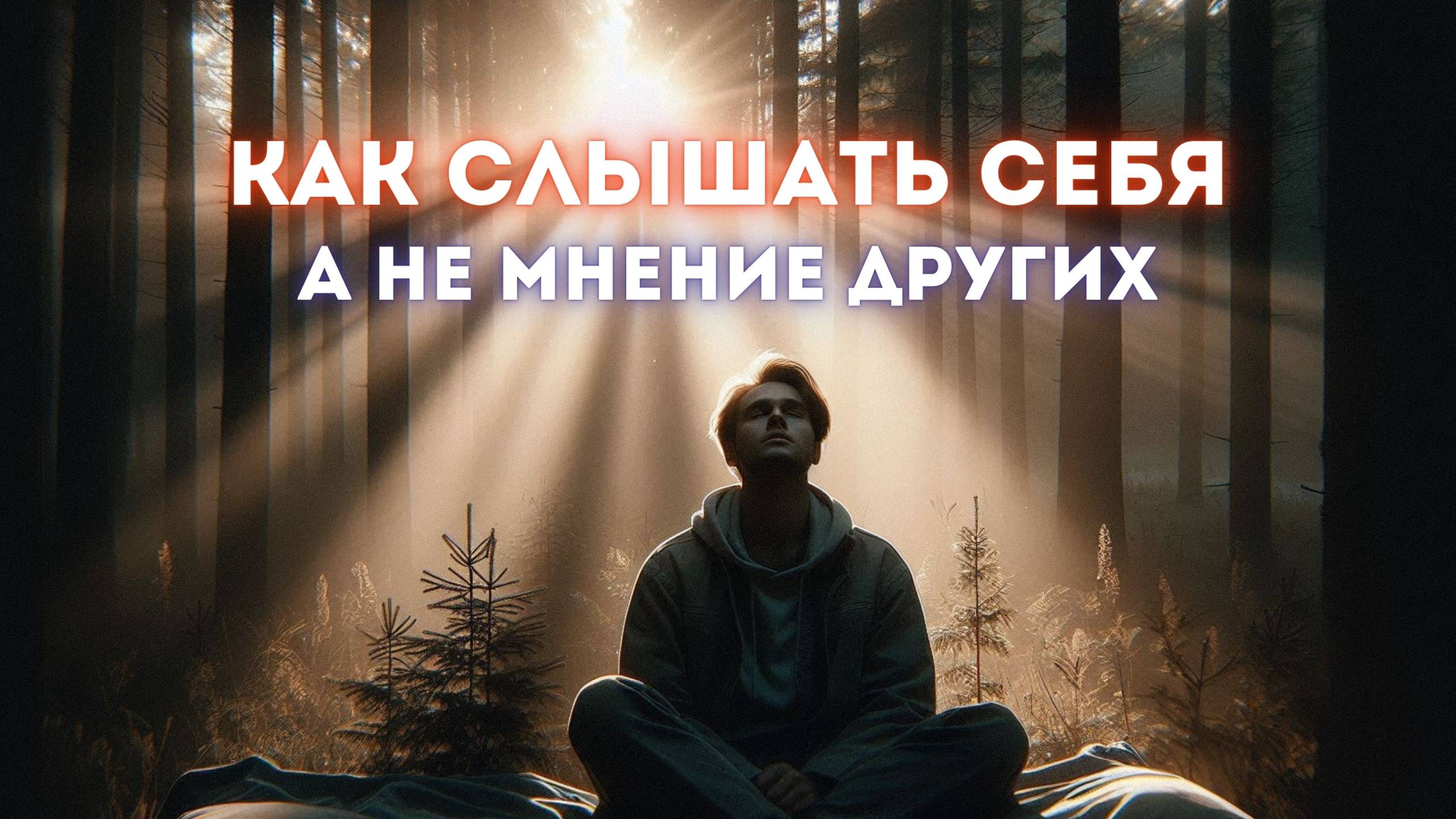 Как научиться слушать себя, а не мнение других»: