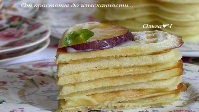 Вафельный торт со сгущенкой