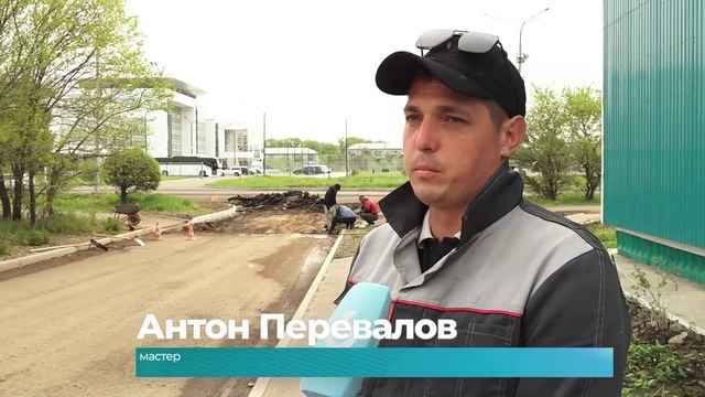 (29.05.2025) В Ленинском округе Комсомольска идёт ремонт автомобильных дорог