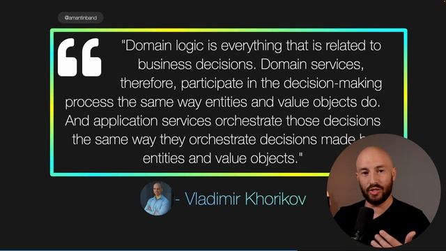 50. Application Services vs Domain Services